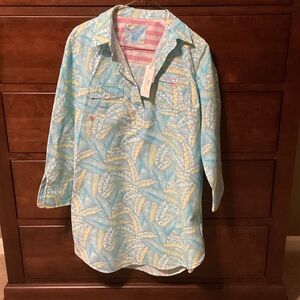 Vineyard Vines Tropical Print Swim Coverup
